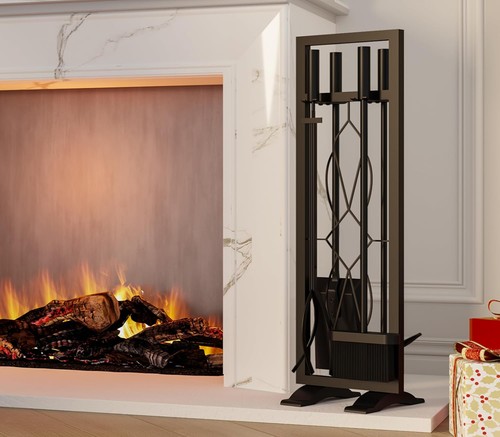 Fireplace tools set pieces - 5,